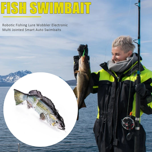 Robotic Fishing Lure Wobbler Electronic Multi Jointed Smart Auto Hard Swimbaits Artificial Jig Wobblers Crankbait Fishing