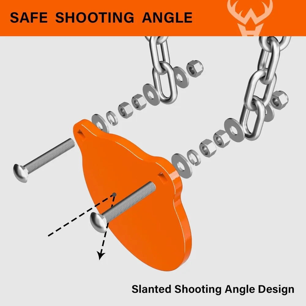 AR500 Steel Targets System 3/8 Inch Thick Steel Shooting Targets with Stand, All Parts Replaceable Separately - Hot Sale