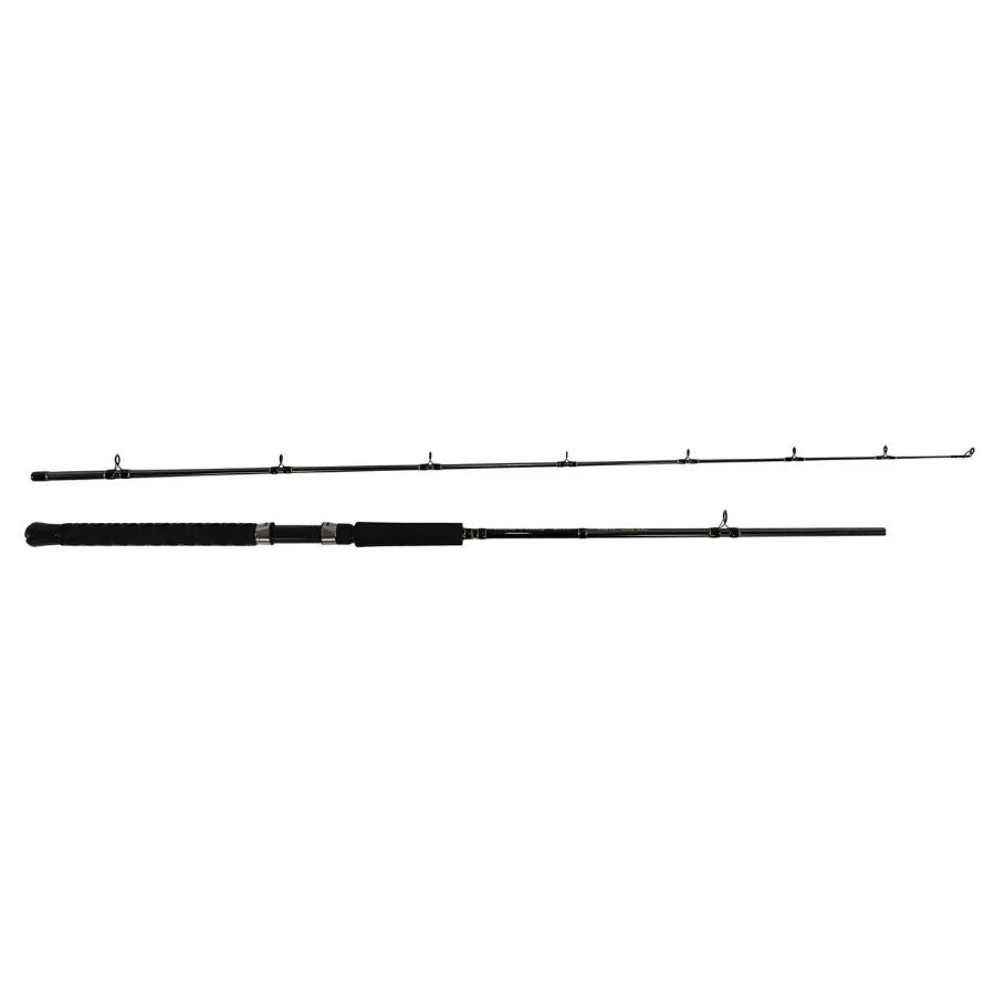 Starfire X Medium Heavy Downrigger Rod 8'6 for deep-water trolling, graphite composite construction, black finish, ultra-sensit