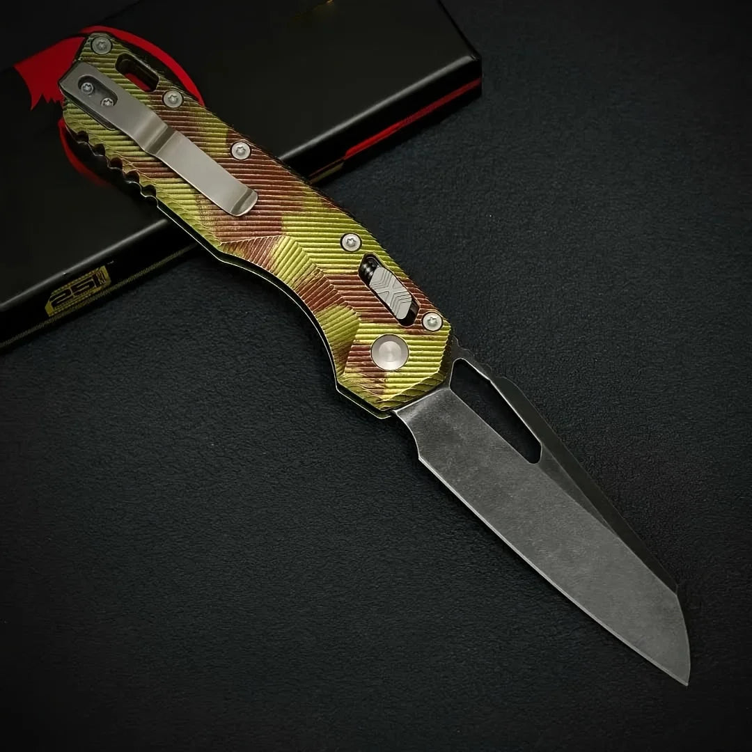 MSI Biohazard-themed Aluminum Handle Folding Knife Outdoor EDC Knife for Camping, Hiking, and Survival Top Choice for Tactical K
