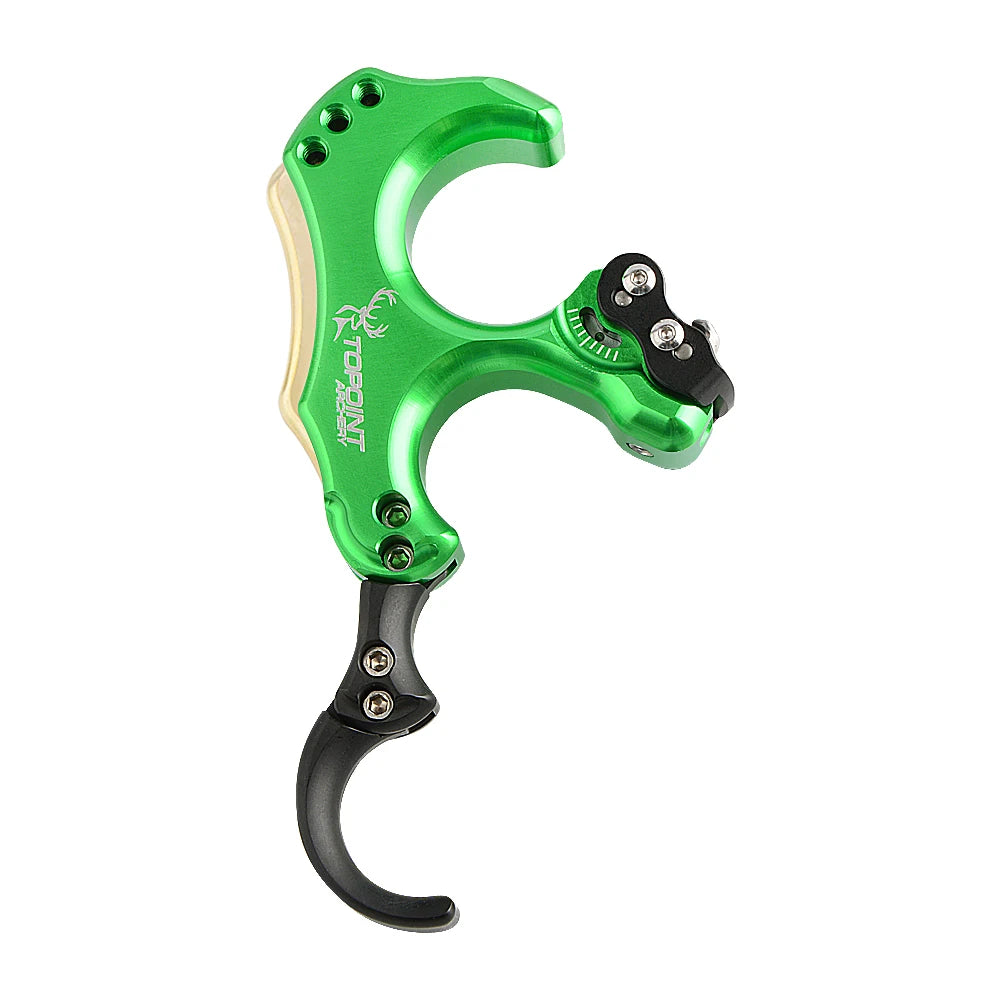TP460 Compound Bow Release 3/4 Finger Thumb Trigger Back Tension Caliper for Left Right Hand Archery Hunting Target Use