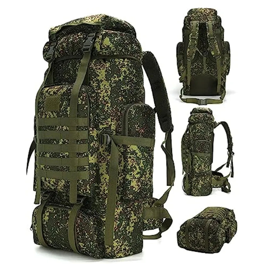 70L Camping Hiking Backpack for Men Women Large Military Tactical Backpack Molle Rucksack Backpack for Outdoor