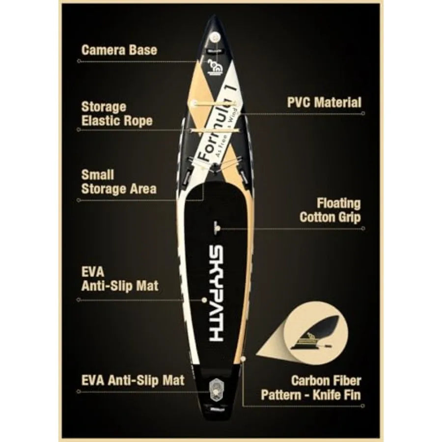 Inflatable Stand Up Paddle Board, 10'6''*32''/11'*34'' Ultra-Light SUP Board, Blow Up Paddle Board, Wide Stable Family Board fo