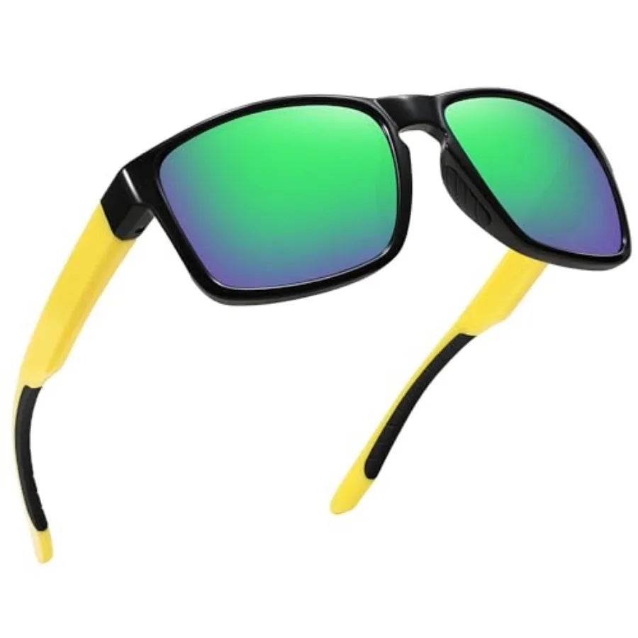 Sports Polarized Sunglasses for Men Women UV Protection Unbreakable Driving Running Fishing Hiking Sun Glasses
