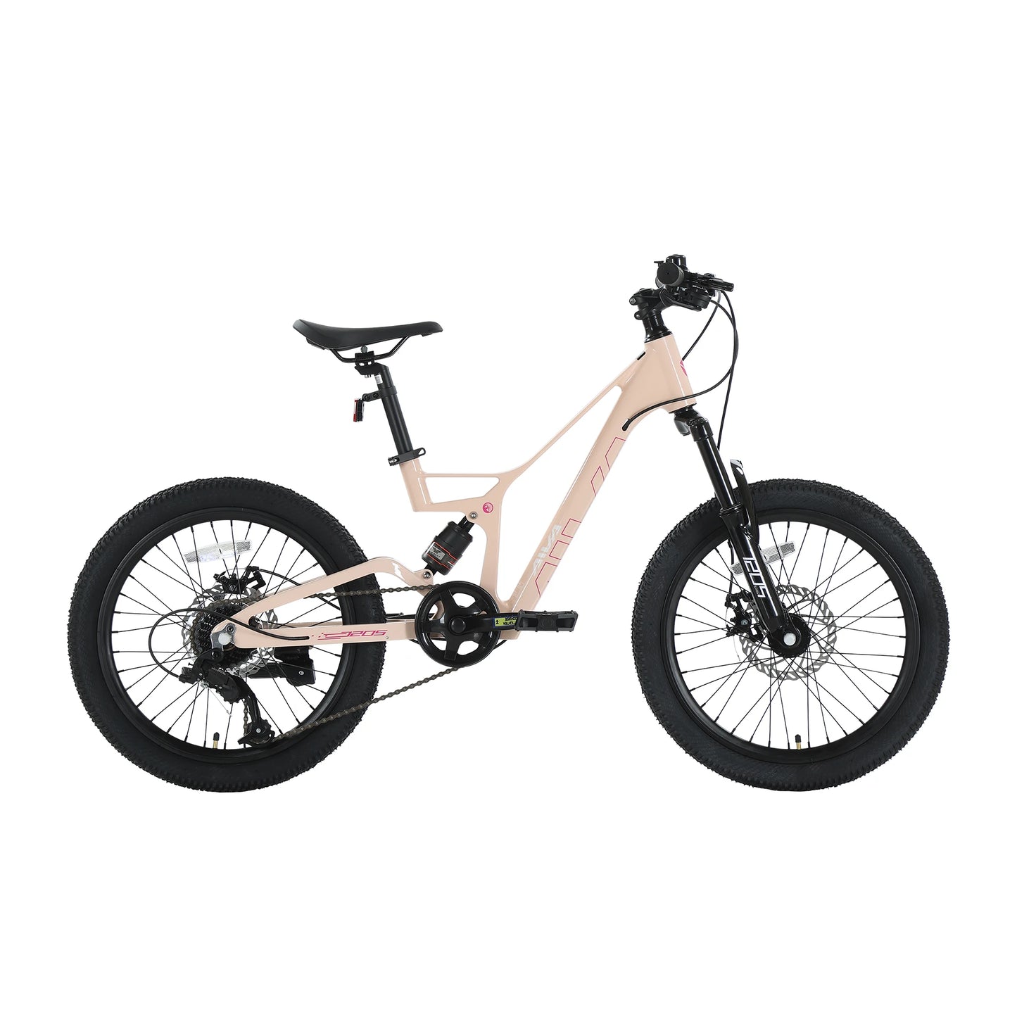 AIVA KNIGHT SUS20 20 Inch City Bike, 7-Speed Commute Bicycle for Teens & Adults, Full Suspension, Lightweight Magnesium Alloy Frame, Front & Rear Disc Brakes