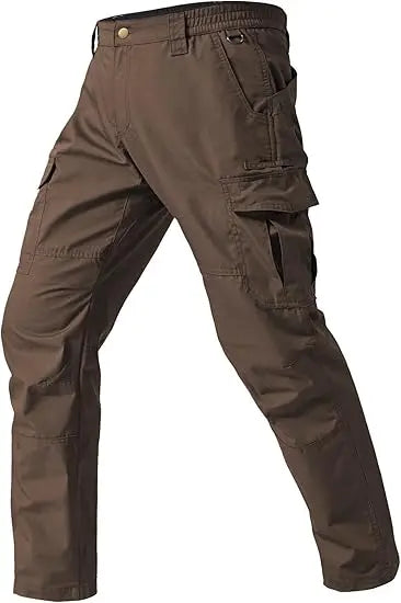 Work Pants Durable Ripstop Tactical Pants with 7 Pockets Outdoor Water Resistant Hiking Woking Construction Pants