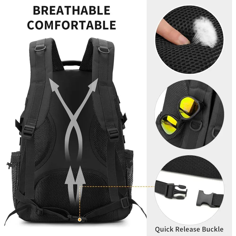 40L Military Tactical Backpack - Large 3-Day Assault Pack with MOLLE System for Outdoor and Hunting Adventures