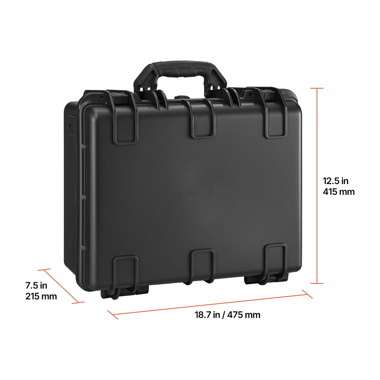 Hard Pistol Case Hard Gun Case with XPE Foam Lining Waterproof Pistol Box with Customizable Interior for Gun Lenses