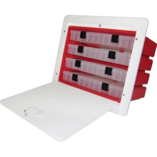 Tackle Box with 4 Trays - 14.875" x 17.188" FREE delivery