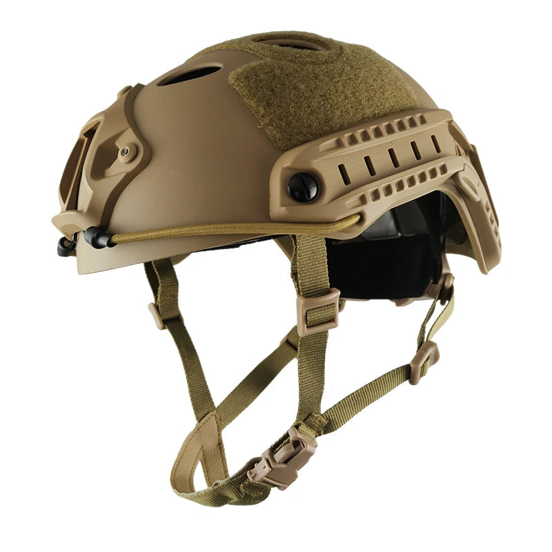 FAST Tactical Riot Helmet ABS 4-Point Suspension Adjustable Head Circumference for Military CS Airsoft Outdoor Protection