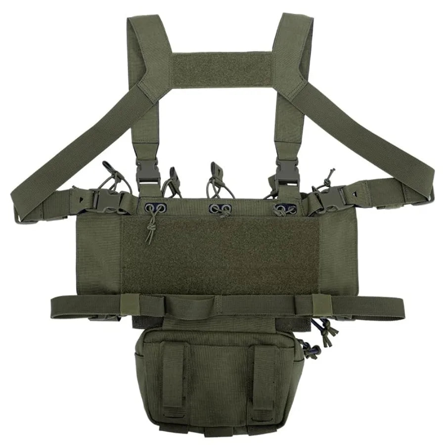 Tactical Chest Mini Rig 1000D Quick Release Multifunctional Tactical Vest Outdoor with Multi-Pockets