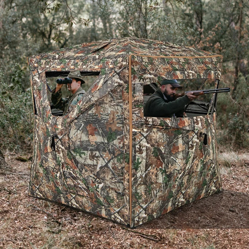 3 in 1 Multifunctional Hunting Blind w/ Skylight Roof Cover Carrying Bag