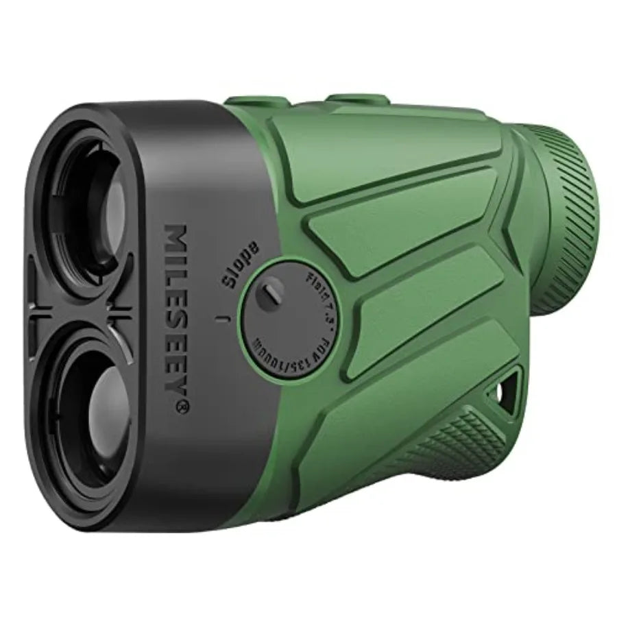 PFSH 1100 Yards Hunting/Golf Rangefinder with Slope Switch 7.5 Large View Angle Hunt Range Finder Supports Rain and Fog Mode He
