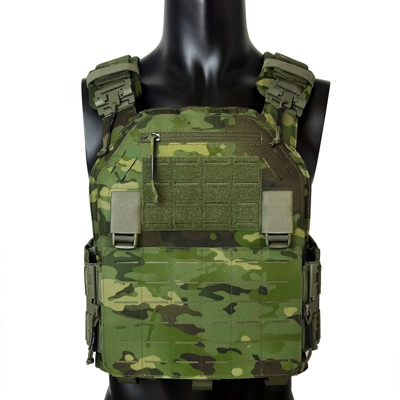 Qucik Release Full Protect  Upgrated Laser Cutting plate carrier 1000D Nylong tactical vest
