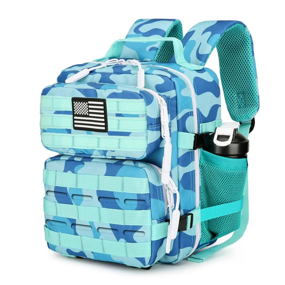 9L Cherry Print Tactical Backpack For Adults Hiking Fitness Small Utility Bag