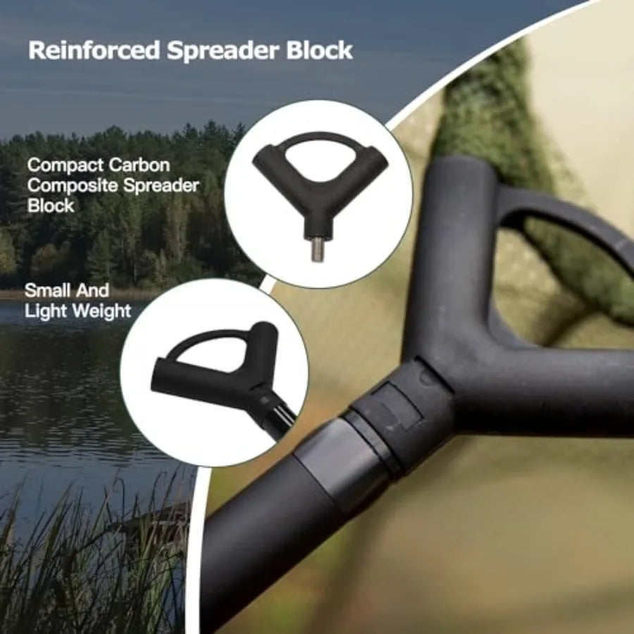 Landing Net for Carp Fishing 42 Inch Extra Large Fishing Net 6 Feet Carbon Fiber Long Handle Saltwater Big Fish Holds Up to 88l