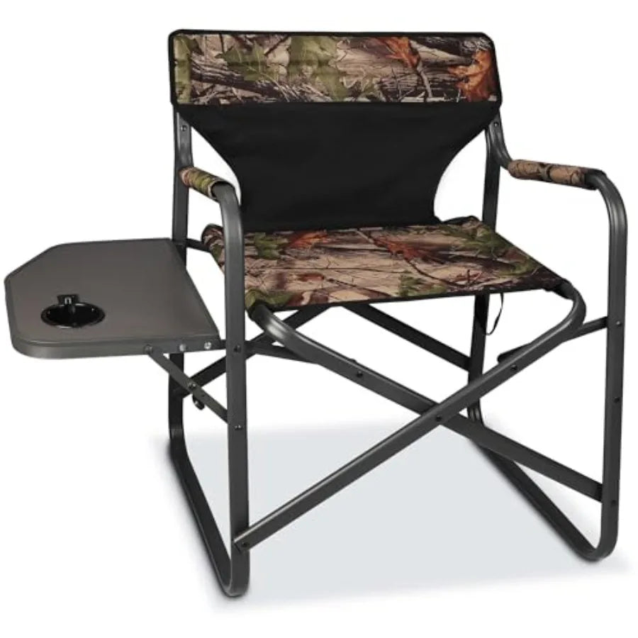 Directors Camping Chairs-Lightweight Folding Lawn Chairs with Side Table-Outdoor Foldable Camp Chair for Hunting Fishing Travel