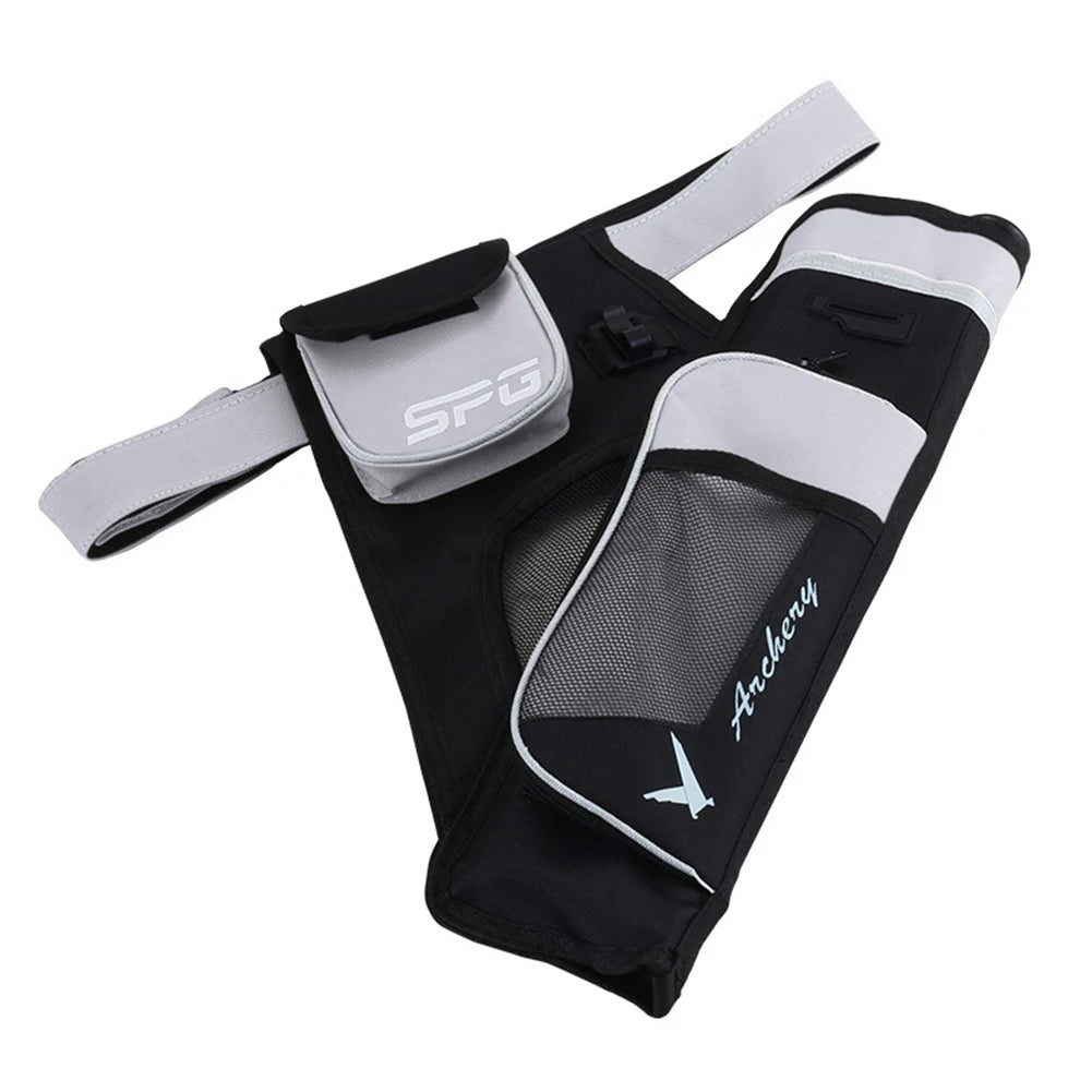 Oxford Archery Arrow Bags 3 Tubes Waist Hanging Carrying Storage Pocket Holders Professional Archery Arrow Organizer Bag