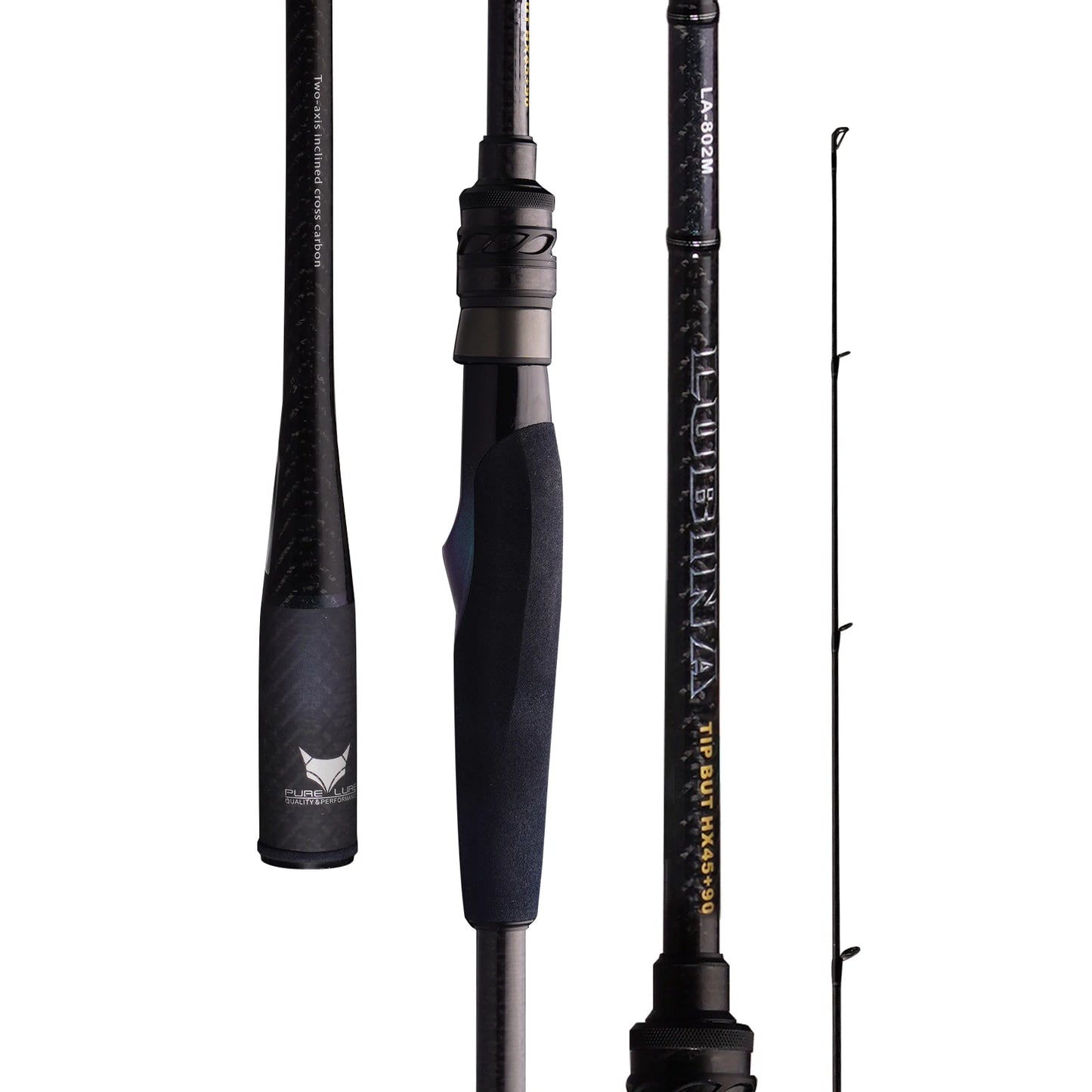 PURELURE LUBINA Pro Spinning Rod Medium Power Shore Fishing Rod M40X+T1100G Carbon Fiber FUJI Alconite Guide One-Piece Carbon Handle FUJI VSS Reel Seat