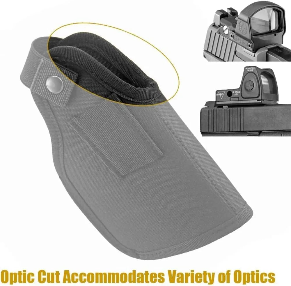 Concealed Carry Holster for Handgun with Optic Light Laser, Universal IWB OWB Ambidextrous