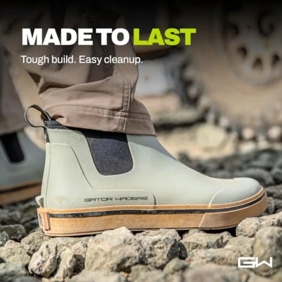Men's Camp Boots for outdoor hiking, durable waterproof leather, classic brown, superior ankle support and rugged traction
