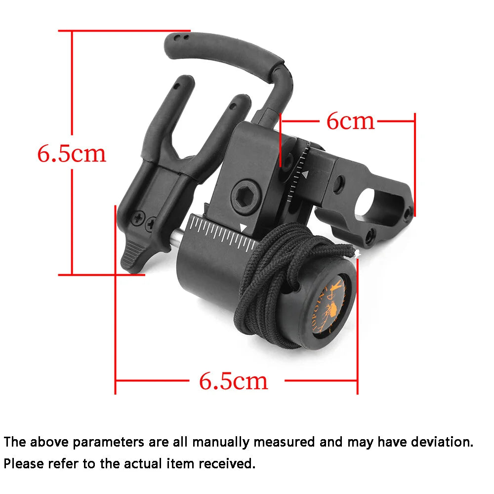Right Hand Arrow Rest Aluminium Alloy Compound Bow Arrow Rest Adjustable for Archery Bow Hunting Shooting Target Accessories
