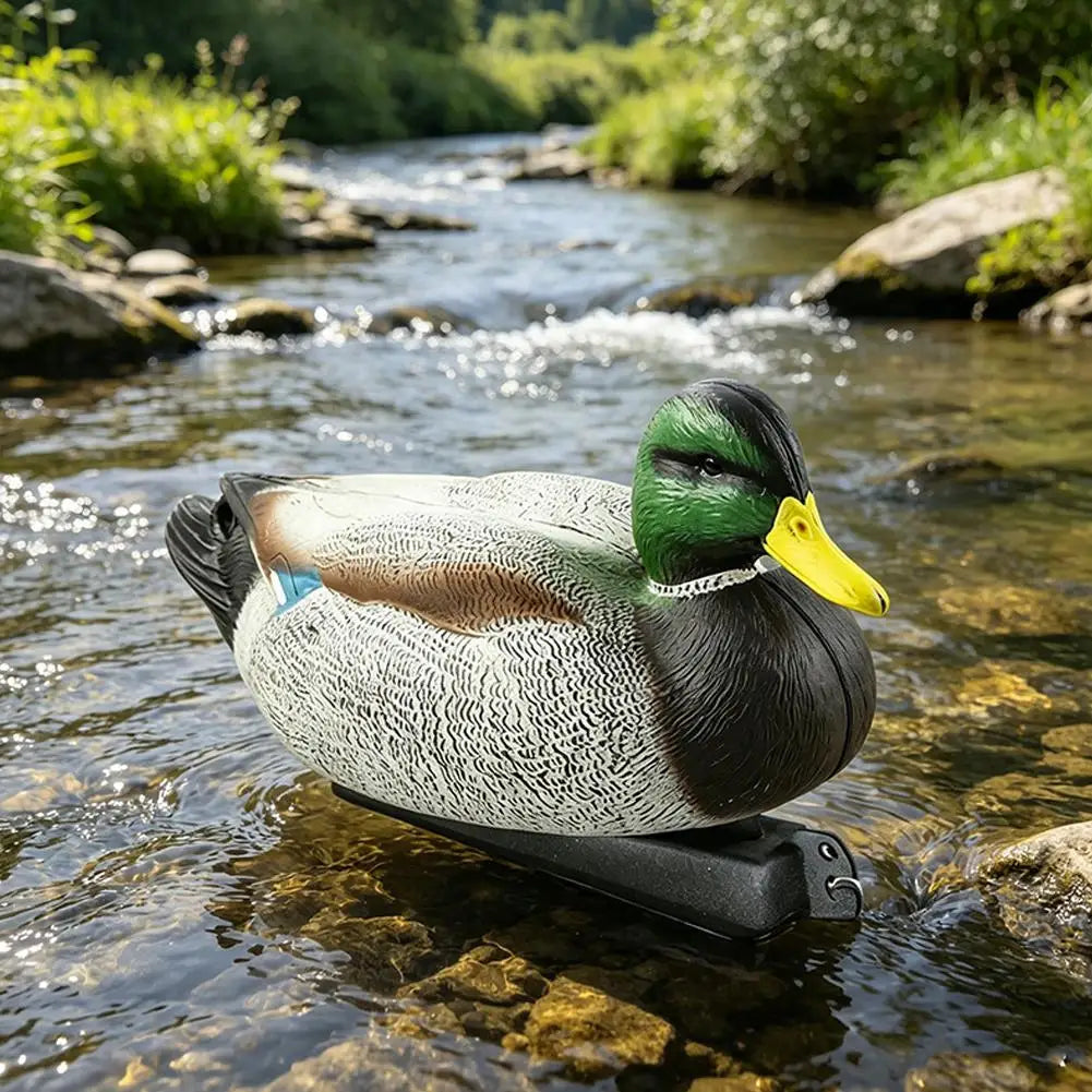 Realistic Mallard Duck Decoy, Blow Mold Hunting Duck Decoy, Lifelike Drake Duck for Hunting, Pond & Garden Landscape Decoration