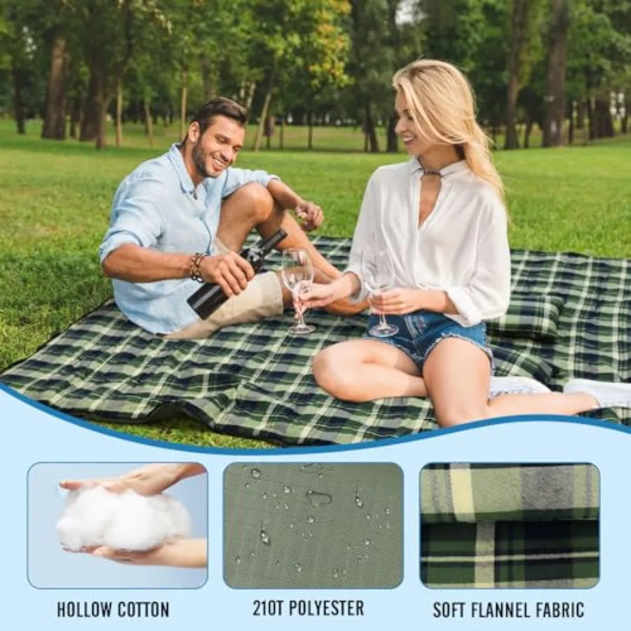 Double Sleeping Bag Flannel for Adults with 2 Pillows 2 Person Sleeping Bags Camping XXL Queen Size Two Person Sleeping Bag for