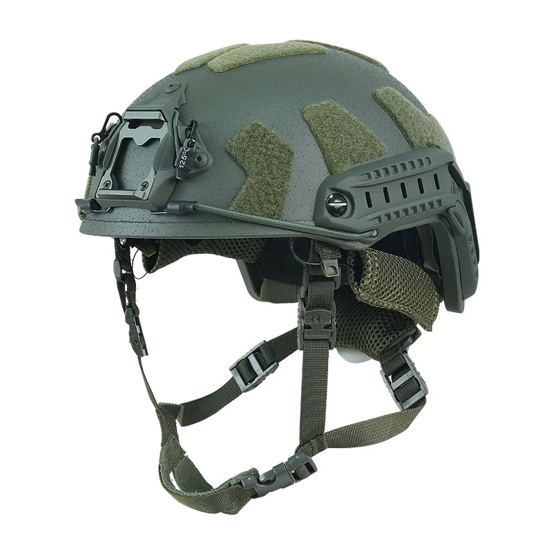 BOOIU Tactical Helmet FRP Velcro Impact-Resistant Helmet High Cut Wendy Suspension With Double-Lineed Adjustable Knob CS Helmet