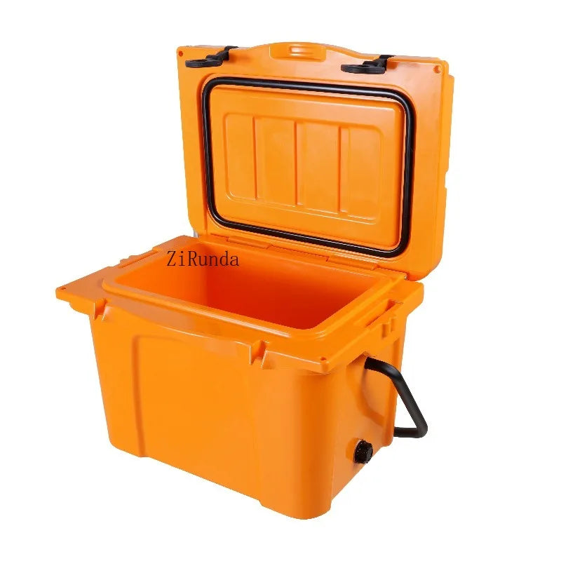 25QT Portable Cooler, Insulated Hard Cooler with Bottle Opener, Cup Holder, Forming Ruler, 5-7 Day Ice Retention, Travel, Beach, Camping, Fishing