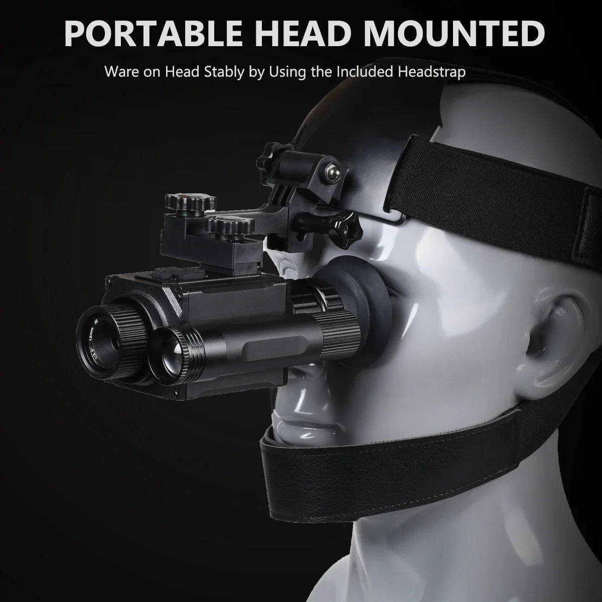 Megaorei NK006 Helmet Night Vision Monocular Long-Distance Infrared 5X Zoom 1080P Digital Hunting Night Vision Goggles Telescope
