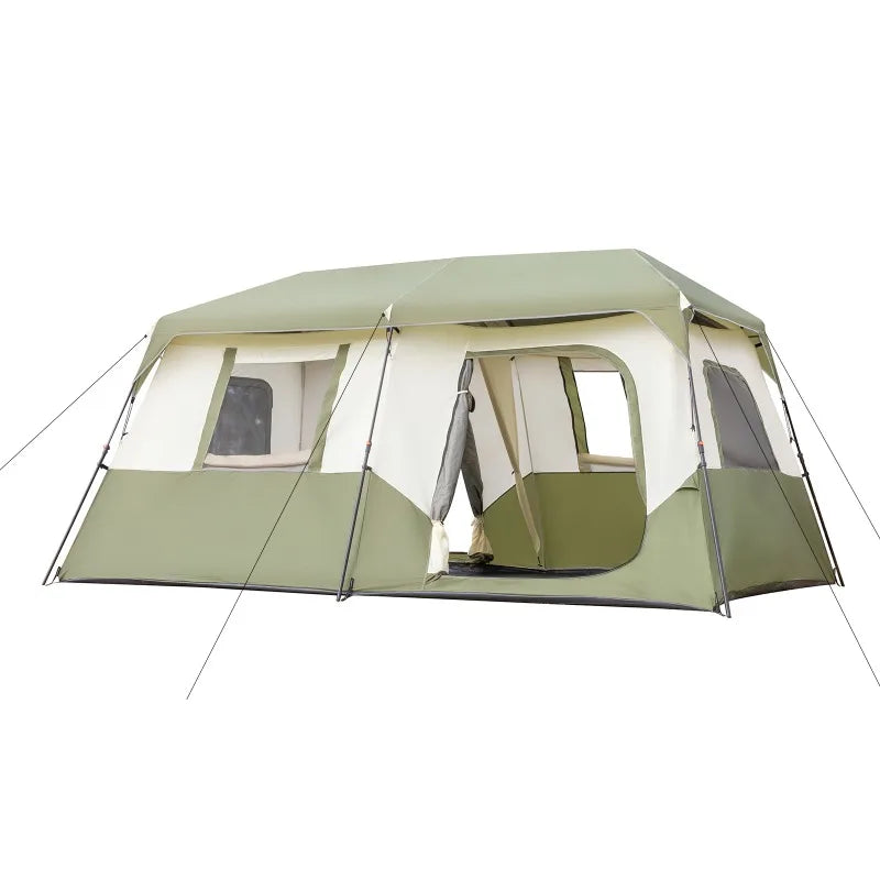 8 Person Camping Tent Setup in 60 Seconds with Rainfly & Windproof Tent with Carry Bag for Family Camping & Hiking