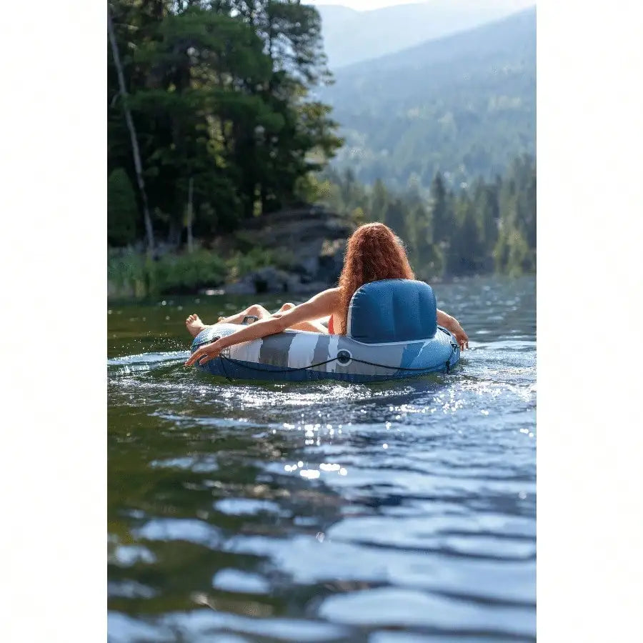 River Run 1 Inflatable Floating Water Tube With Quick Connects – Heavy-Duty For River, Lake & Pool Adventures, Pool Inflatable, Beach Essentials, Pool Float