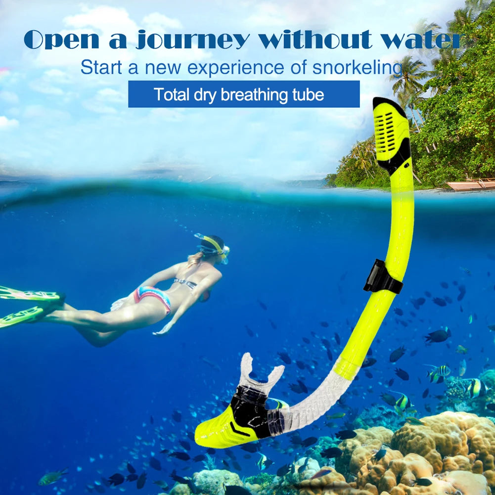 Snorkel Swimming Swim Snorkel with Hanging Buckle Comfortable Breathing Tube for Snorkeling for Free Diving Diving Equipment
