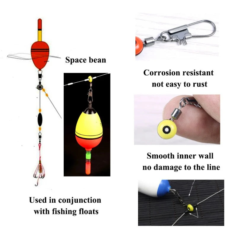100pcs Fishing Line To Hook Swivels Shank Clip Connector Supplies Tackle Tool Fishing Conector Feeder Accessories Hunting Tool