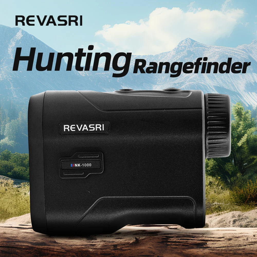 REVASRI Hunting Rangefinder -1000M Range Finder for Hunting and Golfing with Speed, Slope, Scan and Normal Measurements