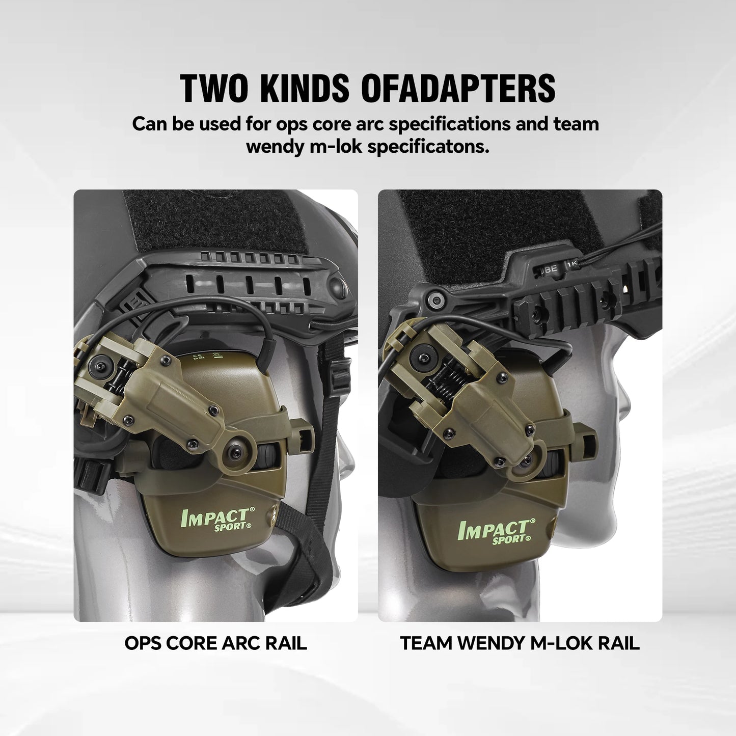 ARM NEXT Tactical NoiseCancelling Headset for Military and Hunting Use with Sound Pickup and Noise Reduction Earmuffs