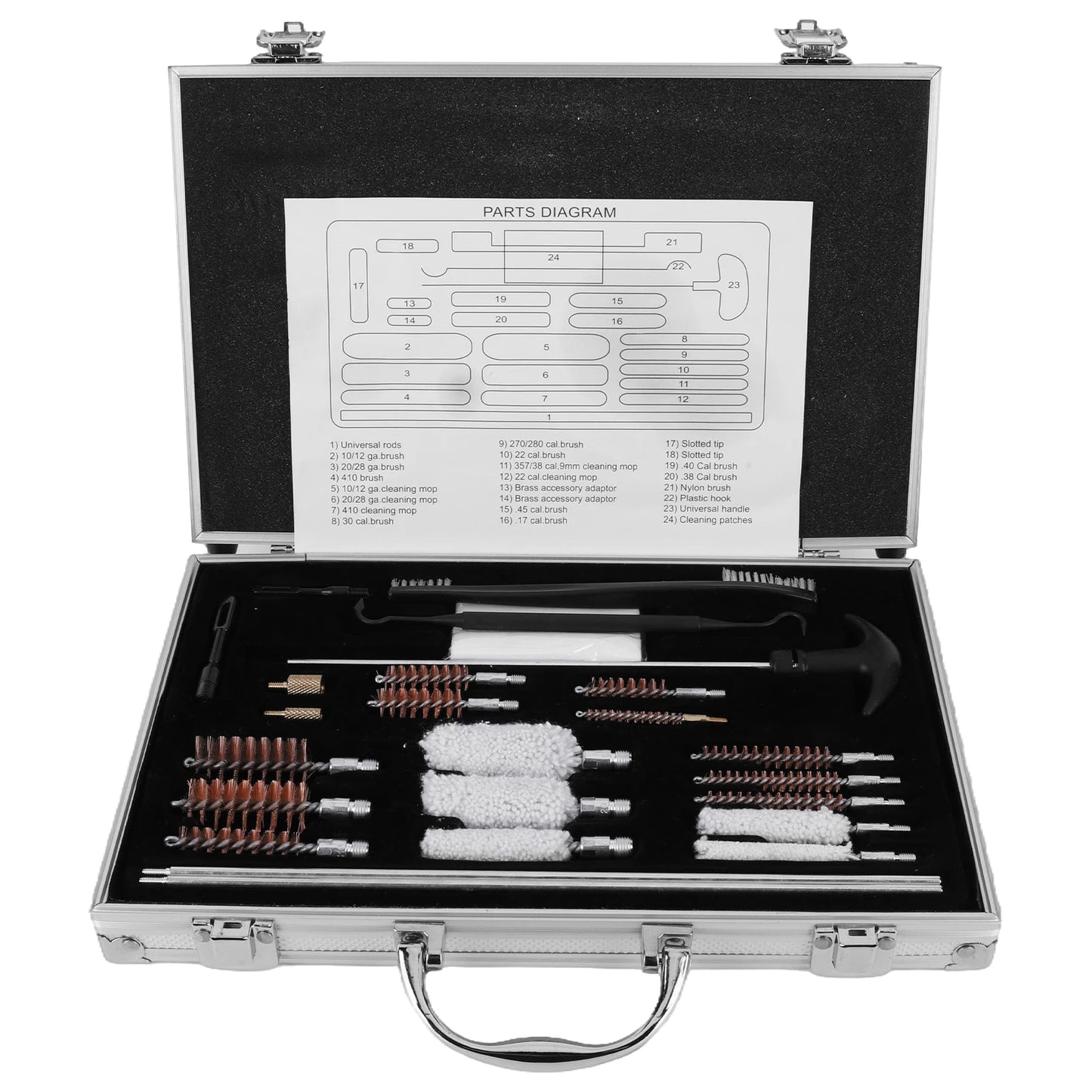 Gun Cleaning Kit Gun Barrel Brush Box Set Gun Brush Pipe Cleaning Tools for Rifle Pistol Handgun Shotgun Cleaning Kit Tool
