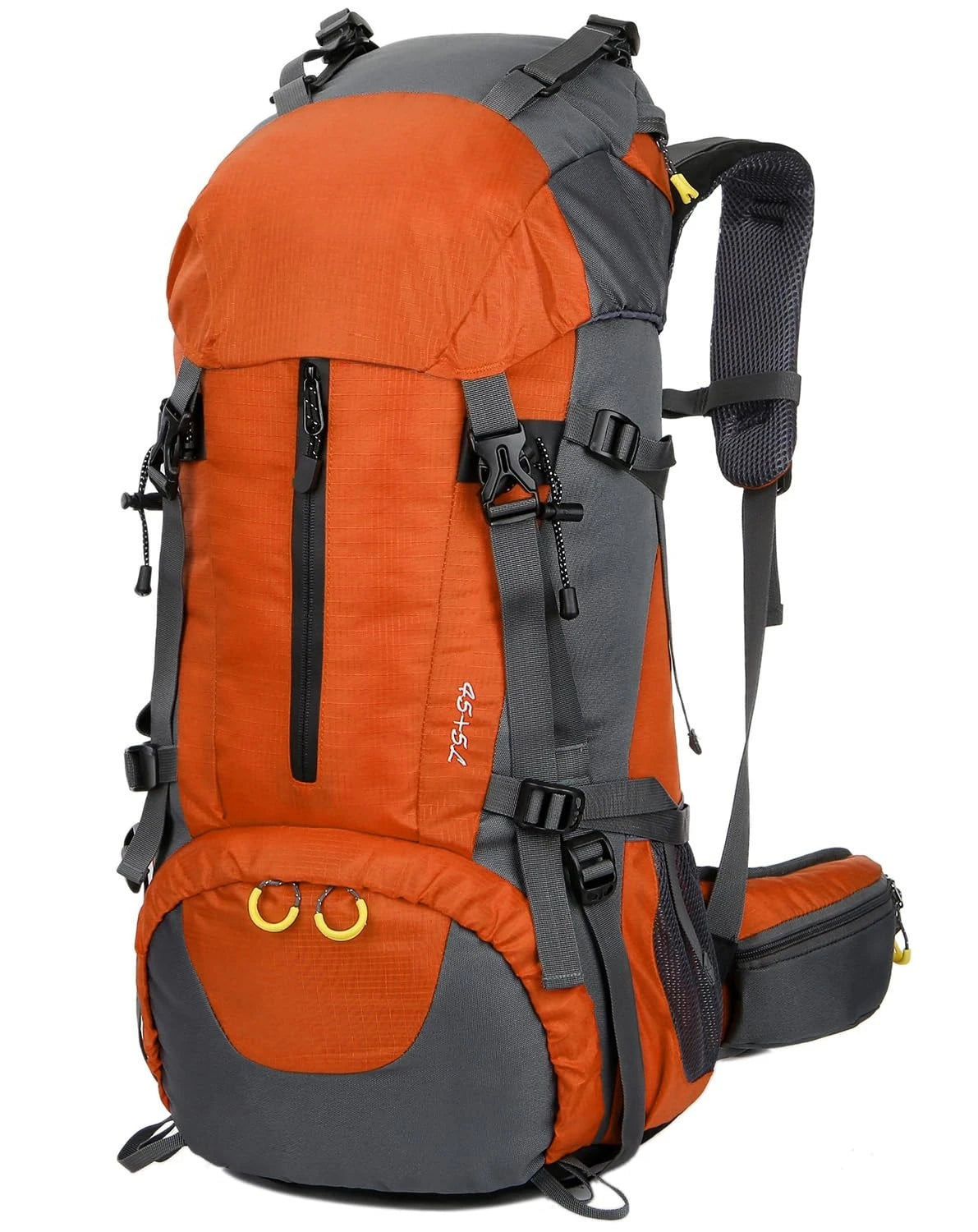 50L Expandable Hiking Backpack With Detachable Rain Cover Lightweight 45L+5L Storage Ergonomic Daypack For Trekking Mountaineering Camping Climbing Fishing Backpacking Outdoor Adventure Travel For Men Women