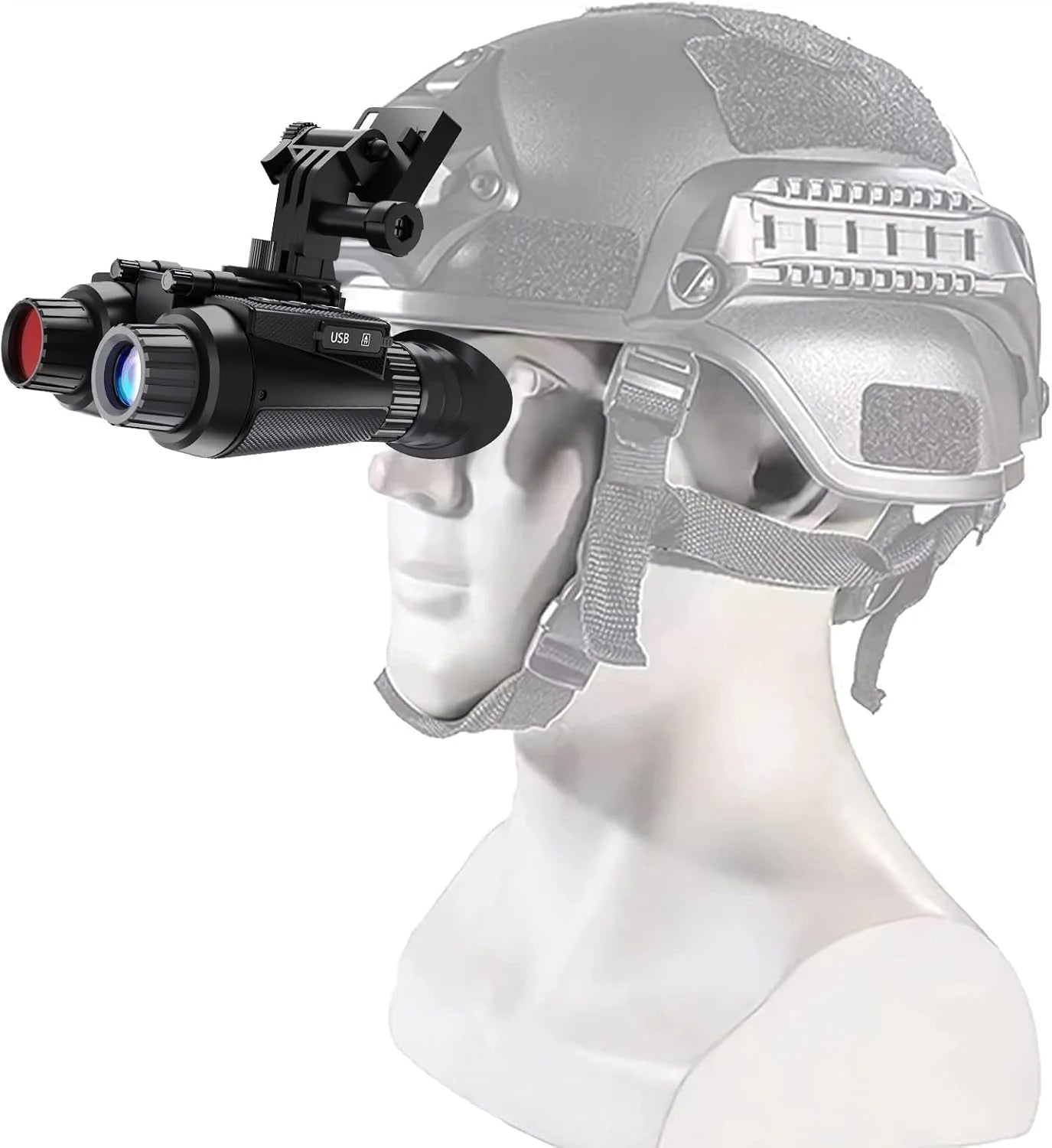 GOYOJO 4K Head-Mounted Night Vision Goggles & Binoculars – Infrared NVG with 4 Color Vision, Manual Focus & 8X Digital Zoom for Camping, and Outdoor Surveillance