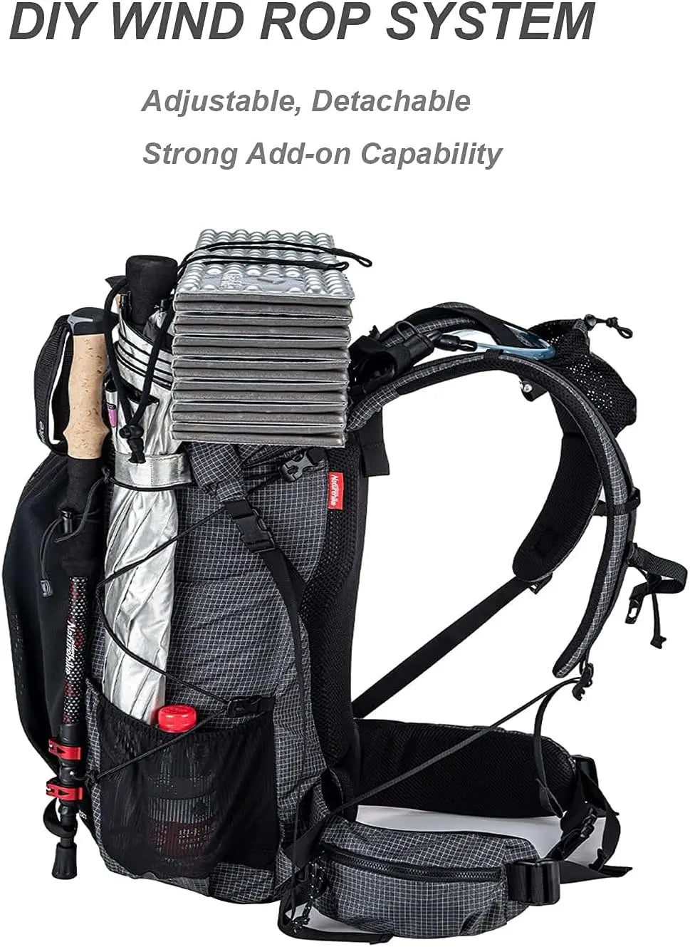 45L/65L Ultralight Hiking Backpack with Rain Cover, Internal Frame for Outdoor Sports