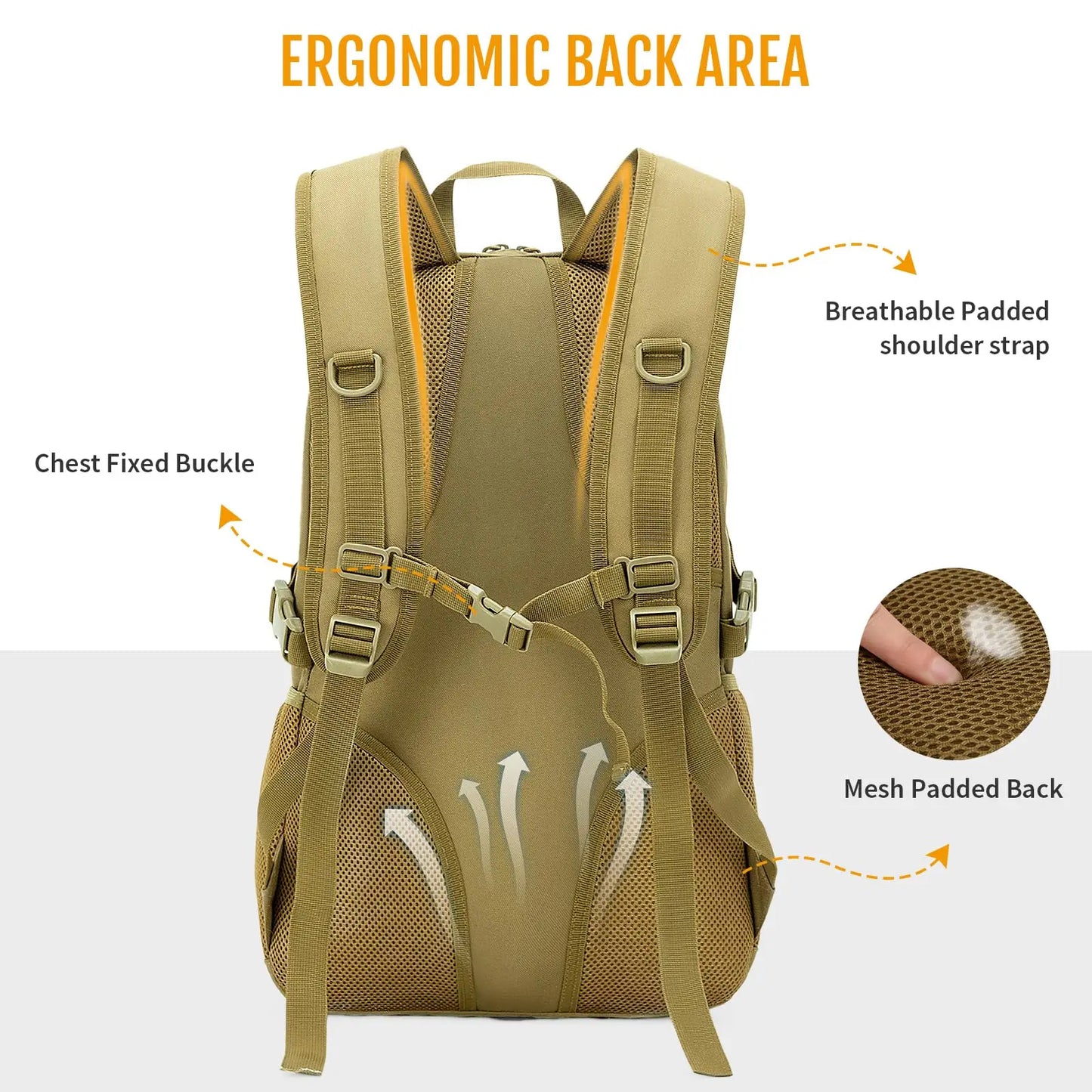 10L Compact Outdoor Backpack For Hiking Camping Trekking Travel