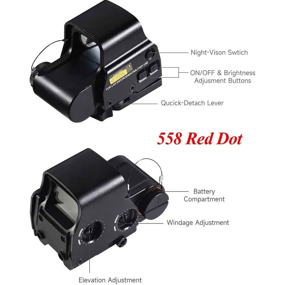 551 Red Dot Sight 558 Holographic Sight Scope 552 553 Sight with 20mm Rail