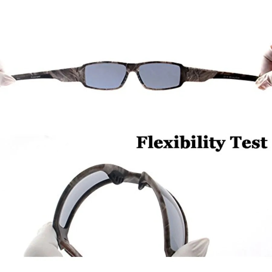 Polarized Outdoor Sports Sunglasses Tr90 Camo Frame for Men Women Driving Fishing Hunting Reduce Glare