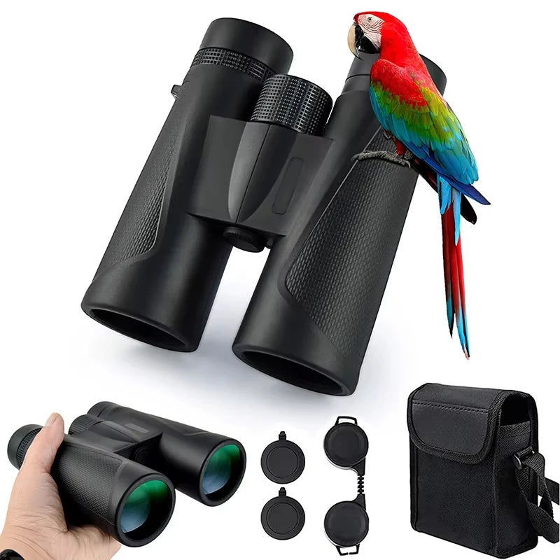 12x42 HD Binoculars, Argon Purging, Waterproof/Fogproof, High Magnification for Bird Watching, Hunting & Telescopes - Color Fidelity