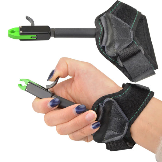 Archery Caliper Release Aid 360° Rotatable Jaw Aluminum for Compound Bow Beginners Target Shooting Outdoor Hunting