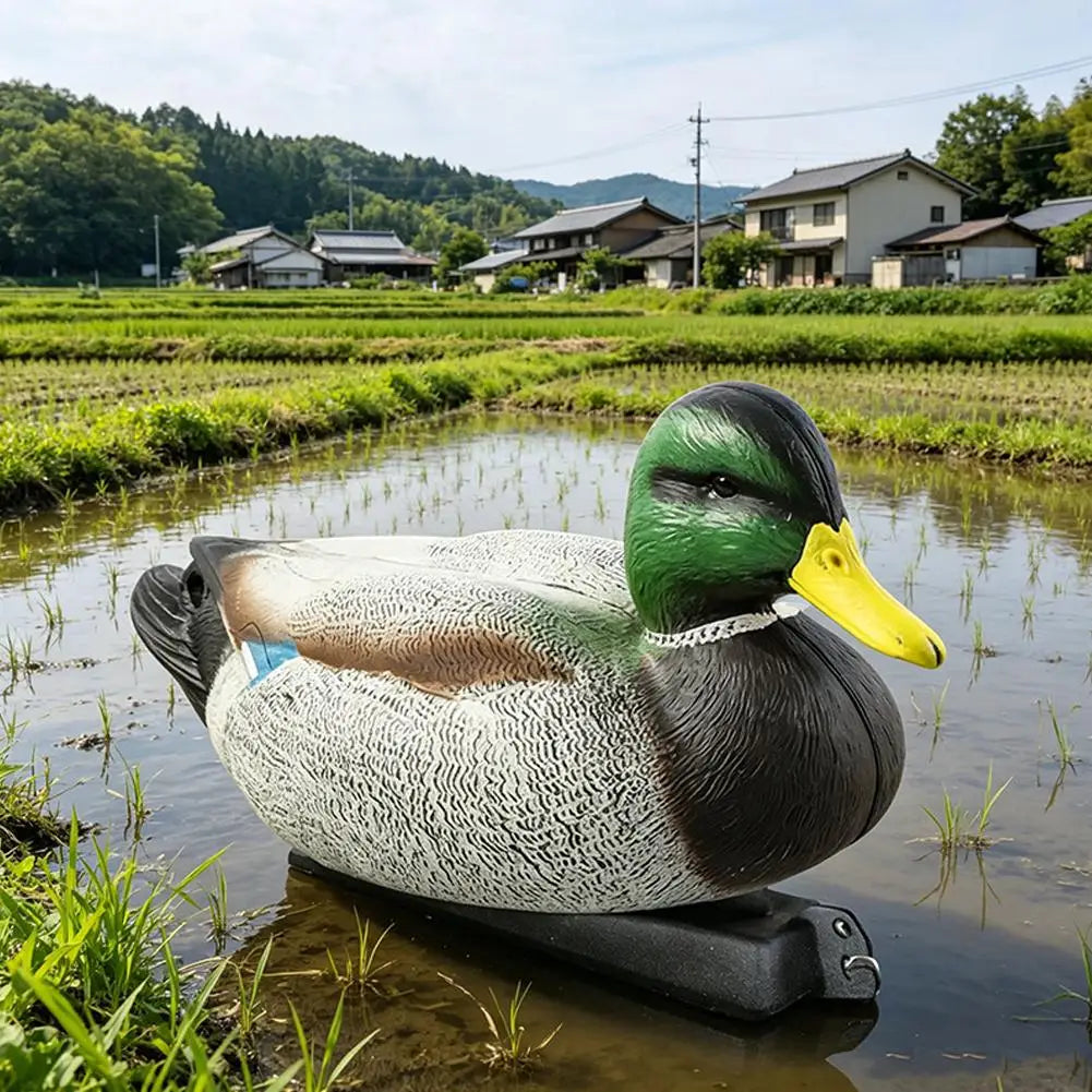 Floating Duck Decoy 3D Realistic Hunting Plastic Lure with Keel for Outdoor Fishing Garden Pool Yard Decoration Accessories
