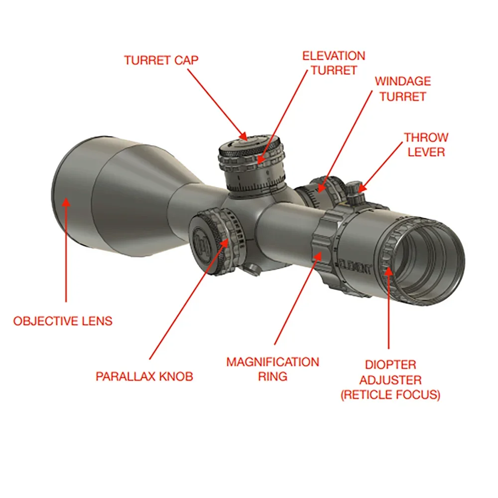 Optics Helix 6-24x50 FFP First Focal Plane Riflescope w/ Zero stop 30mm Tube APR-2D MRAD Reticle Rifle Scope Sight Luneta