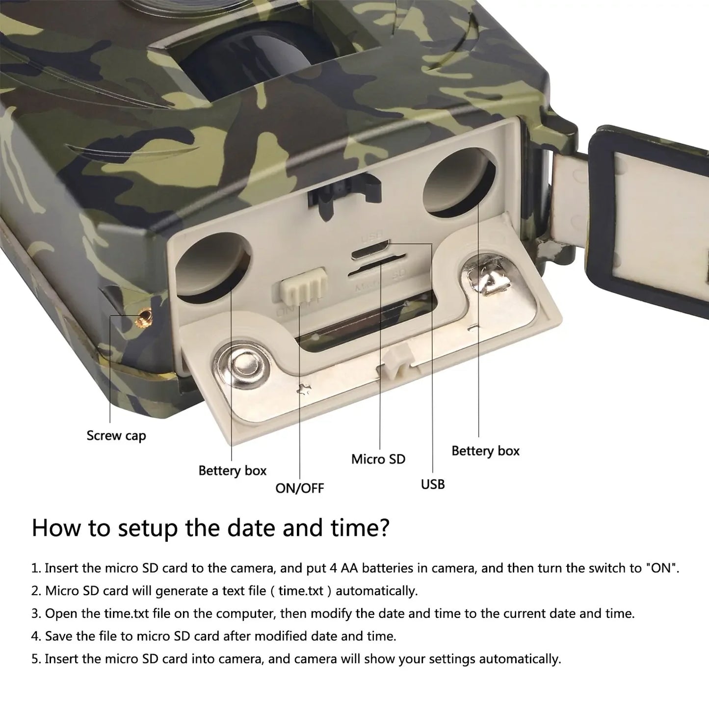 Hunting Trail Camera Night Vision Wildlife Camera With Motion Activated Outdoor Trail Camera Trigger Wildlife Scouting