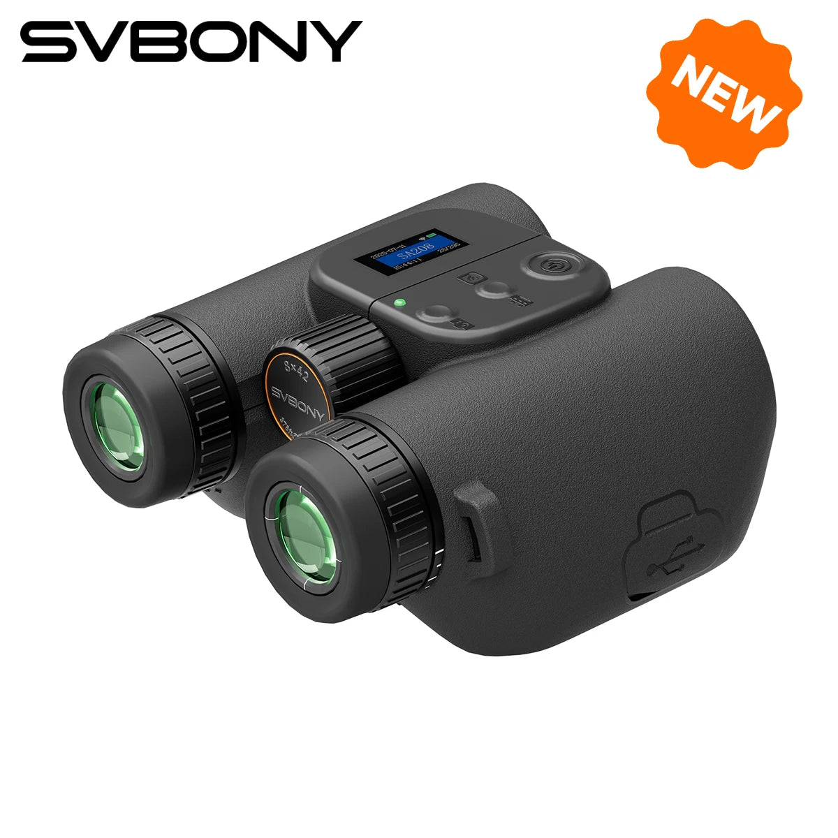 Svbony SA208 8x42 ED Integrated Binoculars Bird AI Identification Wide-Field Electronic Binoculars for Bird Watching Camping
